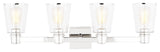 Visual Comfort Studio CV1034PN 4-Light Bath Vanity, Alessa