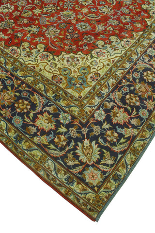 Fine Vintage Distressed Annabell Rust/Navy Rug, 10'10x16'5