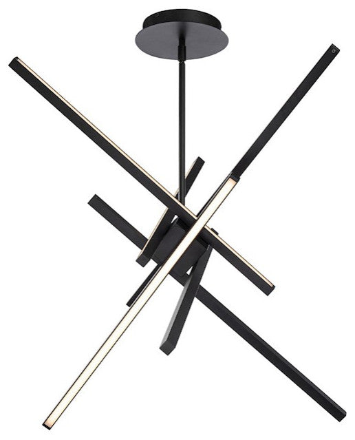 W.A.C. Lighting Parallax LED Pendant PD-73129-BK