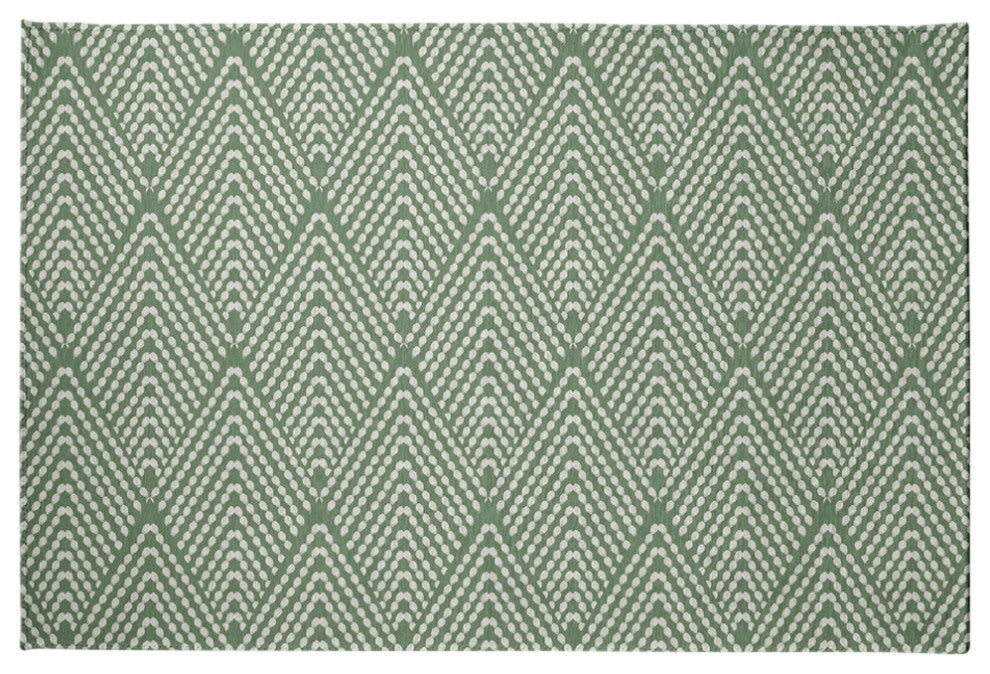 Lifeflor Diamond Spring Chenille Rug, Muted Green, 4'x6'