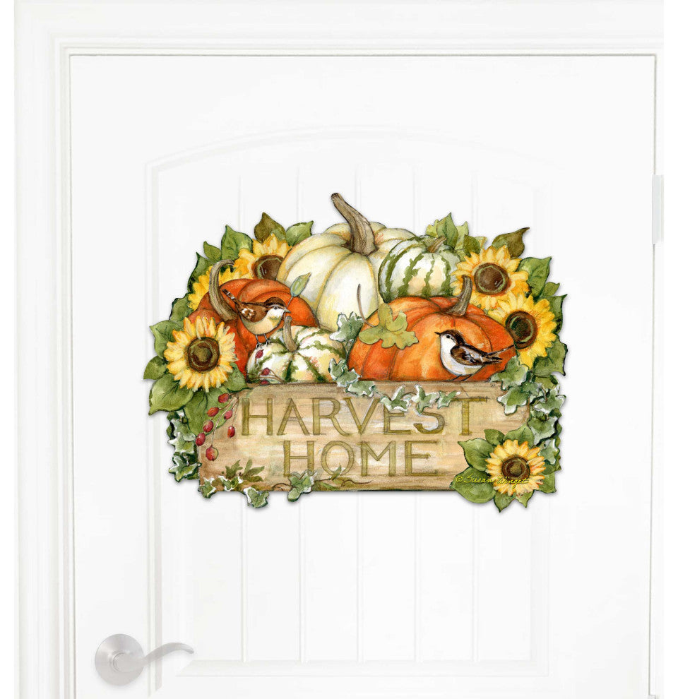 Cornucopia Door Decor by Susan Winget Thanksgiving Decor