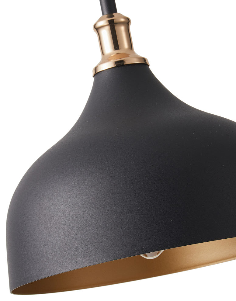 1-Light Black Ceiling Light Industrial Pendant Light