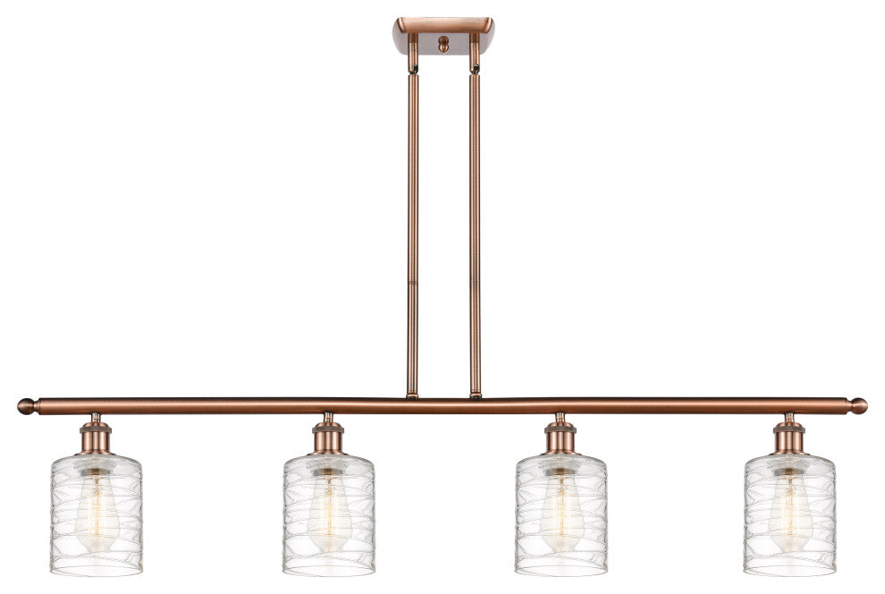 Innovations 516-4I-AC-G1113-LED 4-Light Island Light, Antique Copper