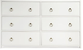 Lark 6 Drawer White Dresser, 5525304