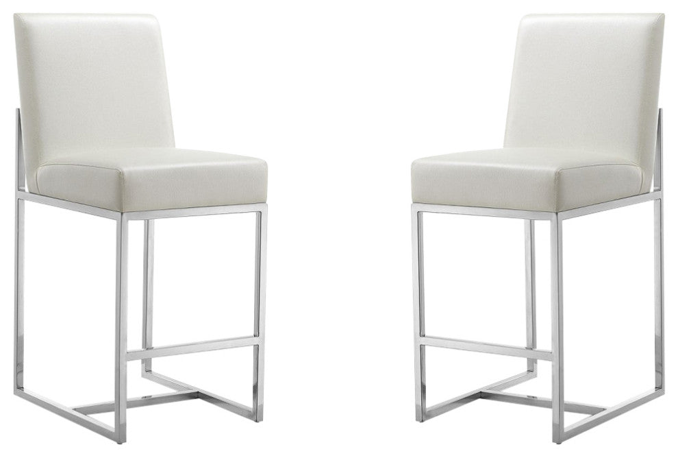 Manhattan Comfort Element Counter Stool, Set of 2