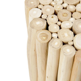 East at Main Nason Brown Teakwood Stool
