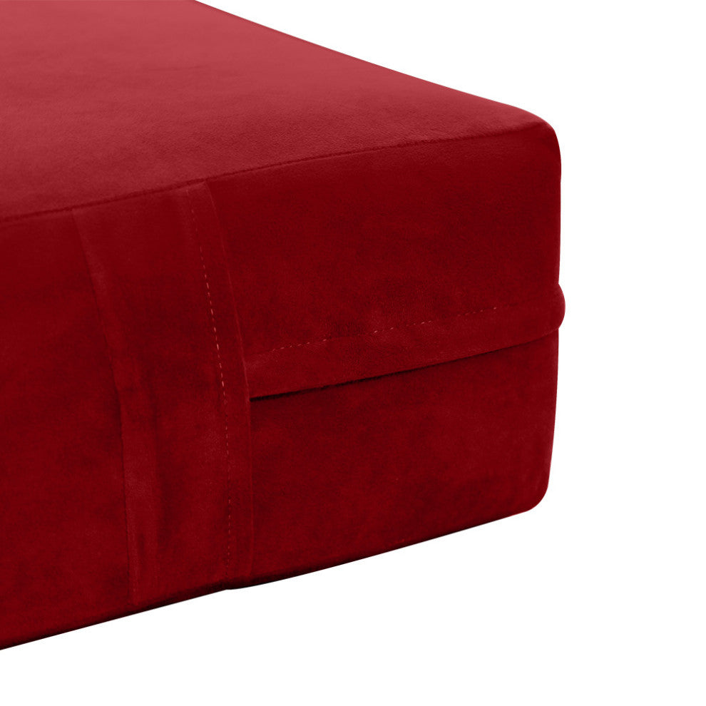 Knife Edge 6" Twin-XL 80x39x6 Velvet Indoor Daybed Mattress |COVER ONLY|-AD369