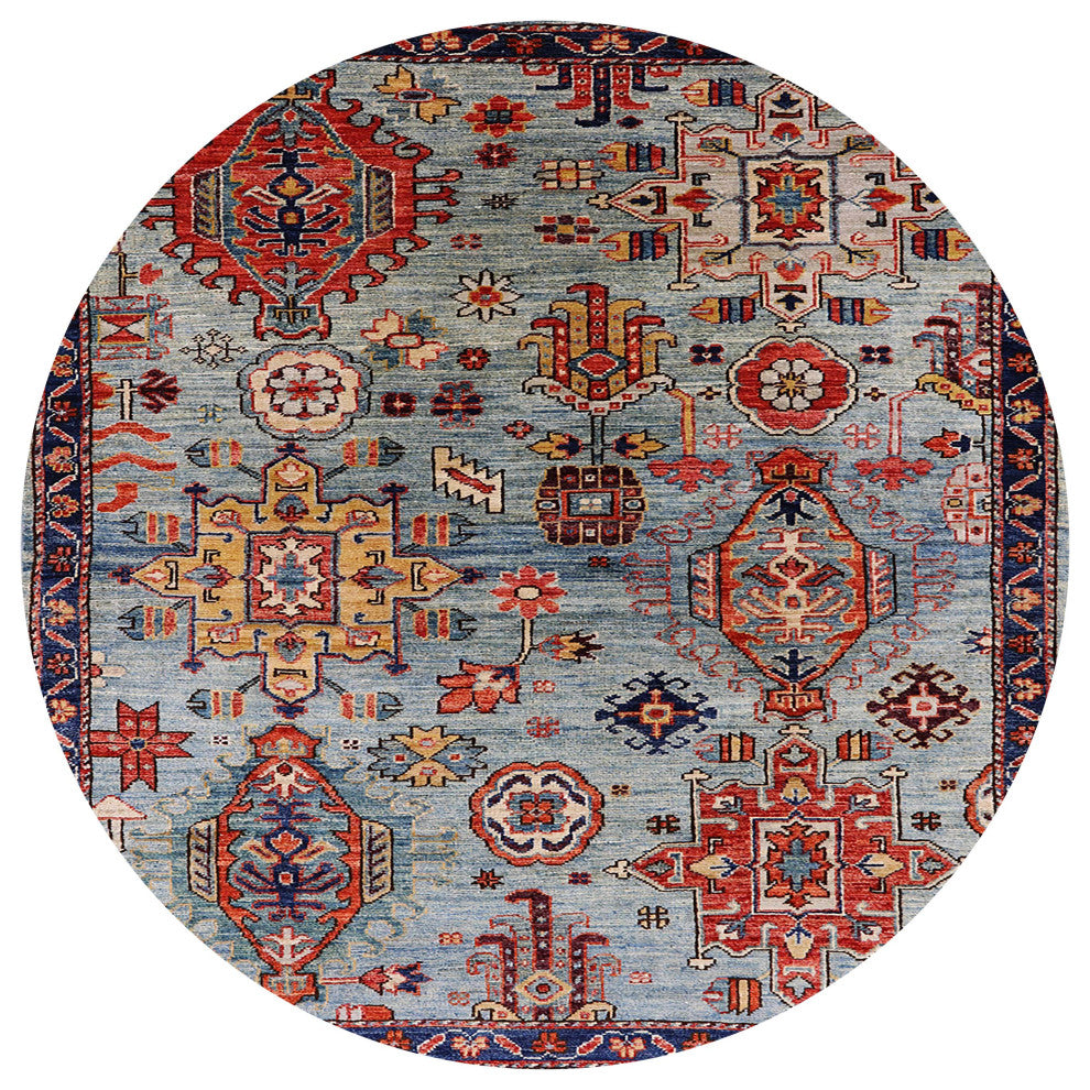 Ahgly Company Indoor Round Mid-Century Modern Area Rugs, 3' Round