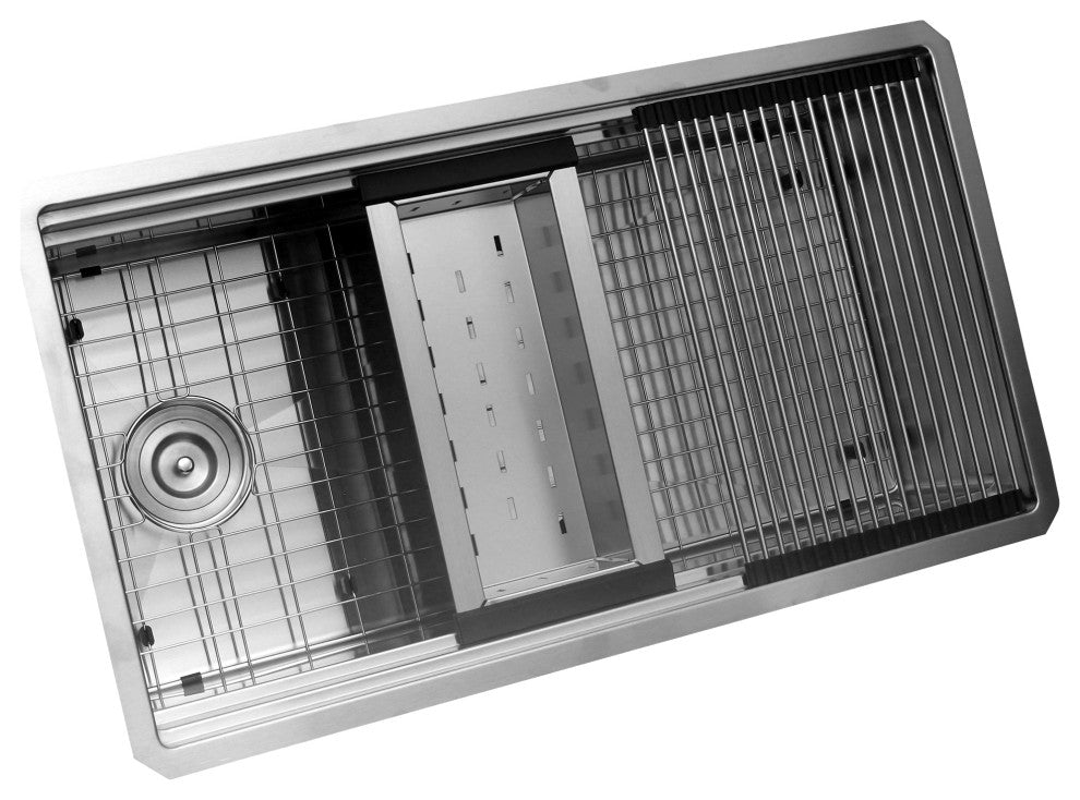 Nantucket Sinks' SR-PS-3220-OSD Prep-Station Kitchen Sink