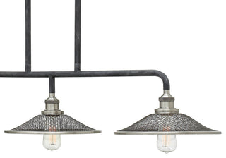 Hinkley Rigby Small Three Light Linear, Aged Zinc
