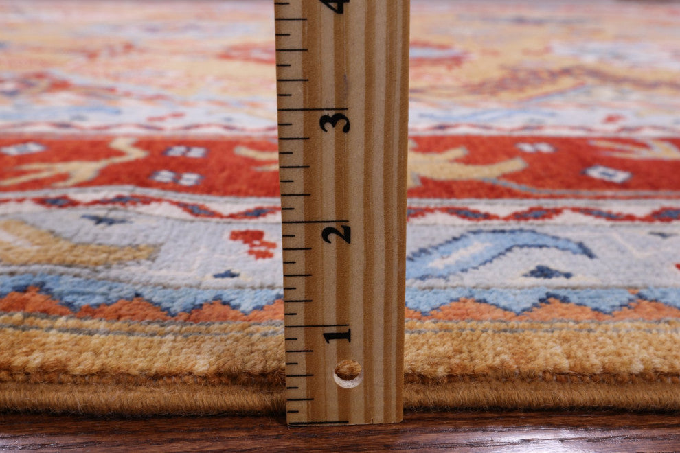 Super Kazak Handmade Wool Rug 8' 0" X 10' 0" Q9501