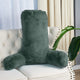 Fox Faux Fur Bedrest, Needs Assembly, Gunmetal, 28"x30"x17"
