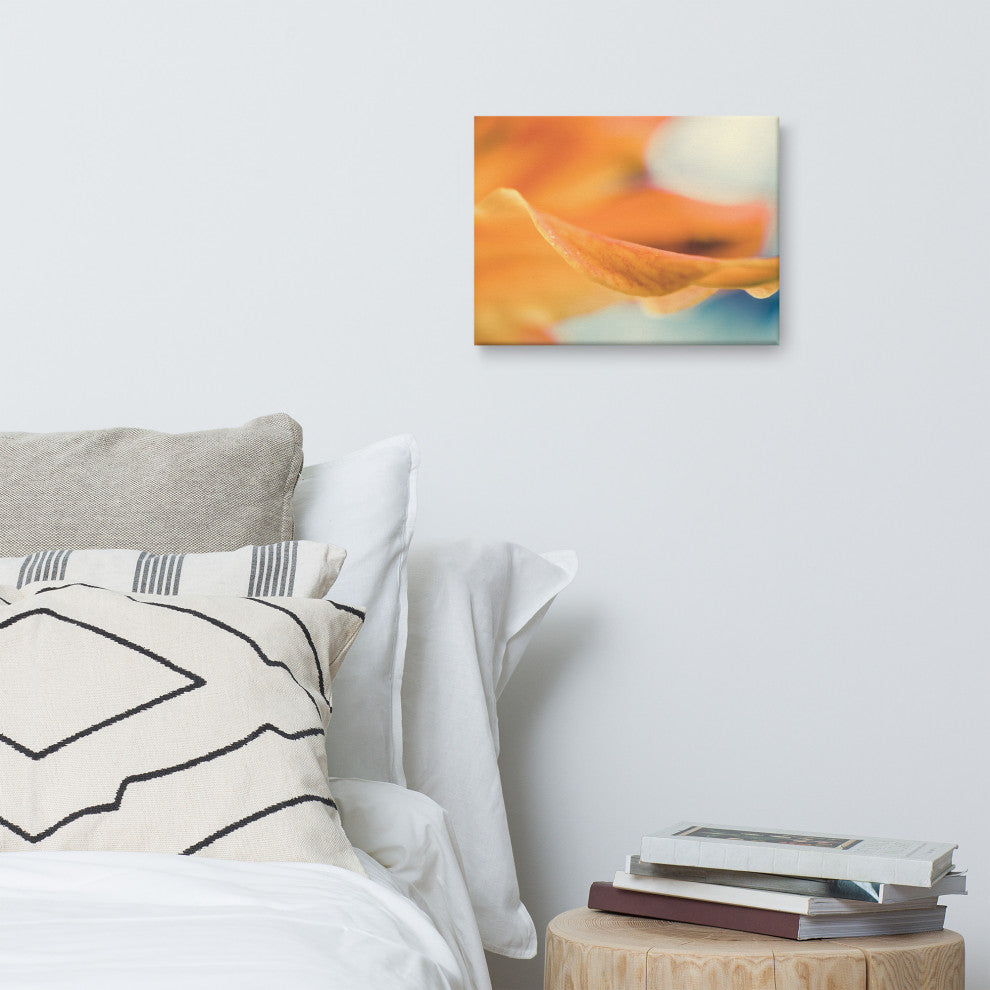 Serene Petals of Life Floral Nature Photo Canvas Wall Art Print, 12" X 16"