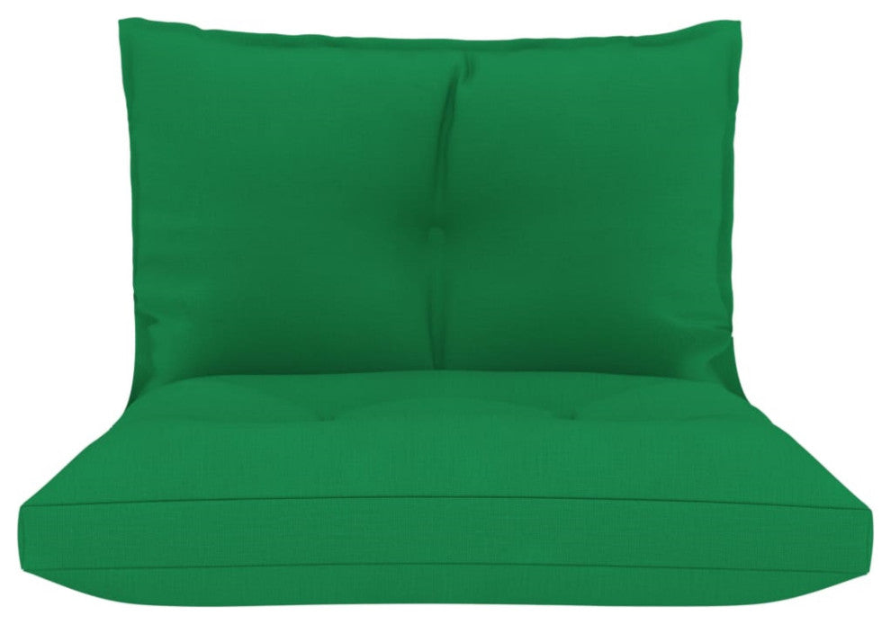 Vidaxl Pallet Sofa Cushions 2-Piece Green Fabric