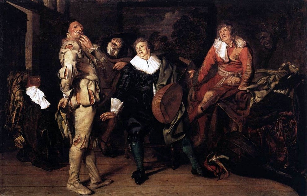 Pieter Codde Actors' Changing Room, 18"x27" Wall Decal