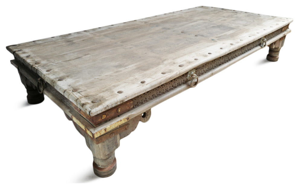 Consigned Vintage Teak Takhat Coffee Table 2