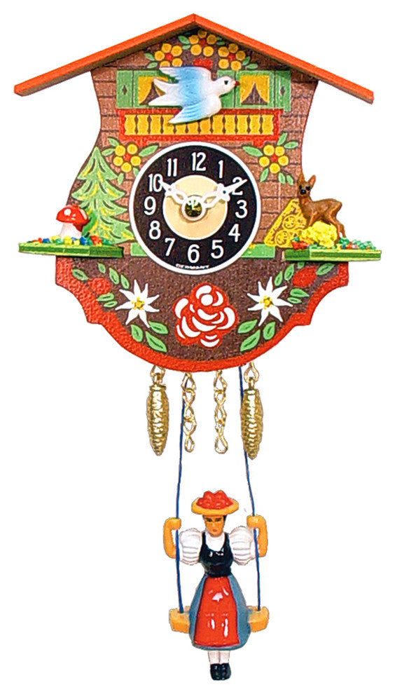 Engstler Battery-Operated Clock- Mini Size With Music/Chimes