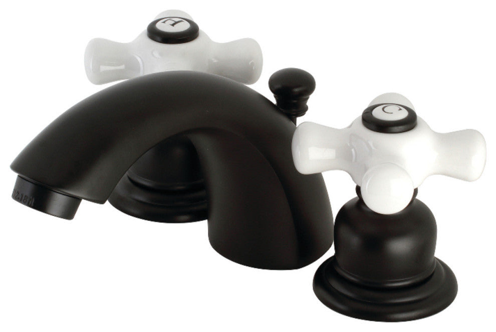 Kingston Brass Victorian Widespread Bathroom Faucet, Matte Black