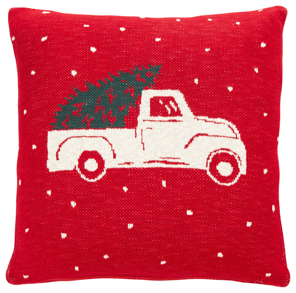 Safavieh Homeward Pillow, Red, 20"x20"