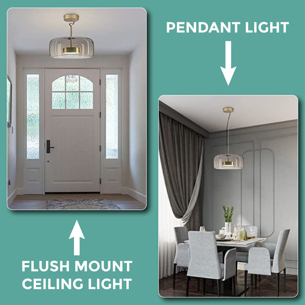 6.7 Inch large pendant light Smoke Gray modern light fixtures Vintage bar lights