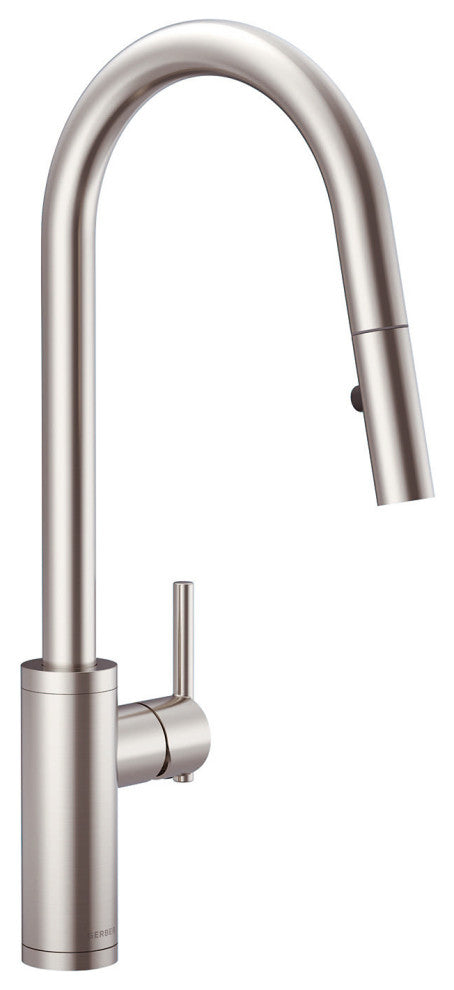 Parma Cafe Pull-Down Kitchen Faucet w/ SnapBack Retraction, Stainless Steel