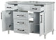 48" Single Vanity, White With White Carrara Marble Top