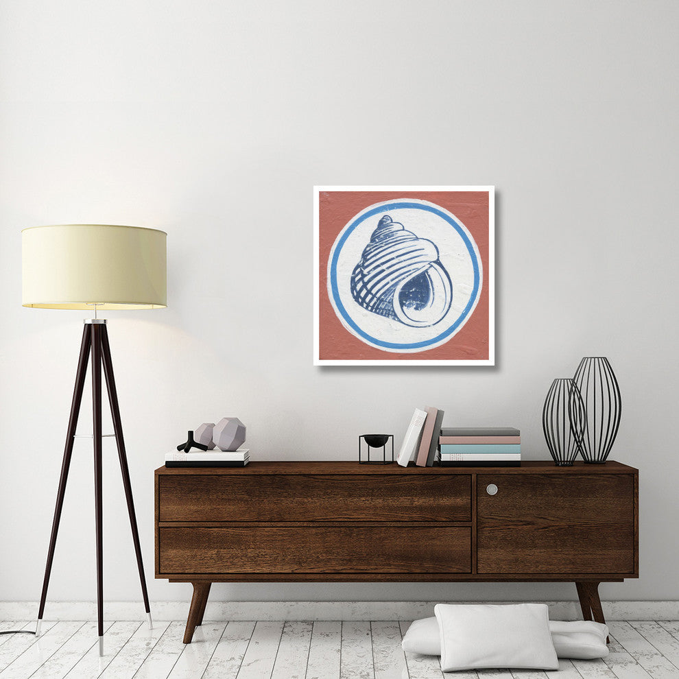 "Summer Shells III" Digital Paper Print by Kathrine Lovell, 32"x32"