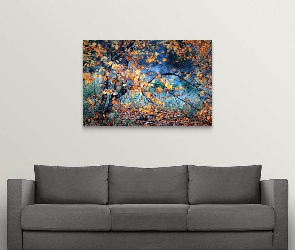 "Yellow Heart" Wrapped Canvas Art Print, 48"x32"x1.5"