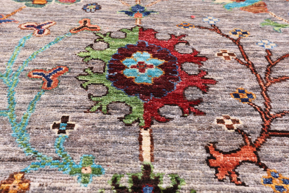 6' 6" X 9' 9" Persian Tabriz Hand-Knotted Wool Rug Q5724