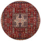 Ahgly Company Indoor Round Mid-Century Modern Area Rugs, 8' Round