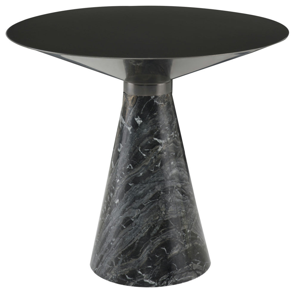 Iris Graphite Metal Side Table, HGNA544