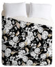 Pattern State Floral Sketch Midnight Duvet Cover