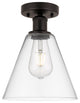 Innovations 616-1F-OB-GBC-82 1 Light Semi-Flush Mount, Oil Rubbed Bronze