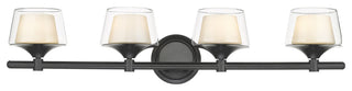 Innovations 311-4W-BK-CLW 4-Light Bath Vanity Light, Black