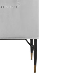 Yoela Wine Cabinet, Leather, Aluminum
