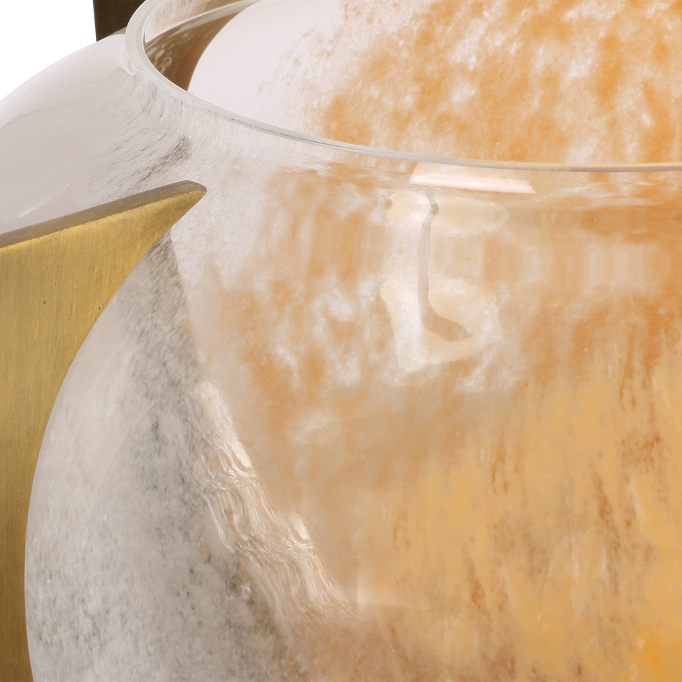 Uttermost Amber Swirl Vase