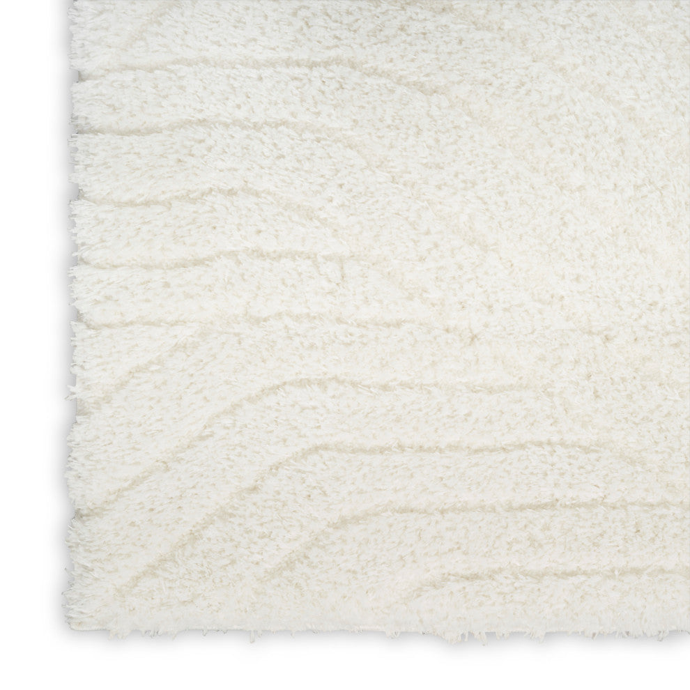 Calvin Klein Surfaces 2' x 3' Ivory Shag Indoor Area Rug