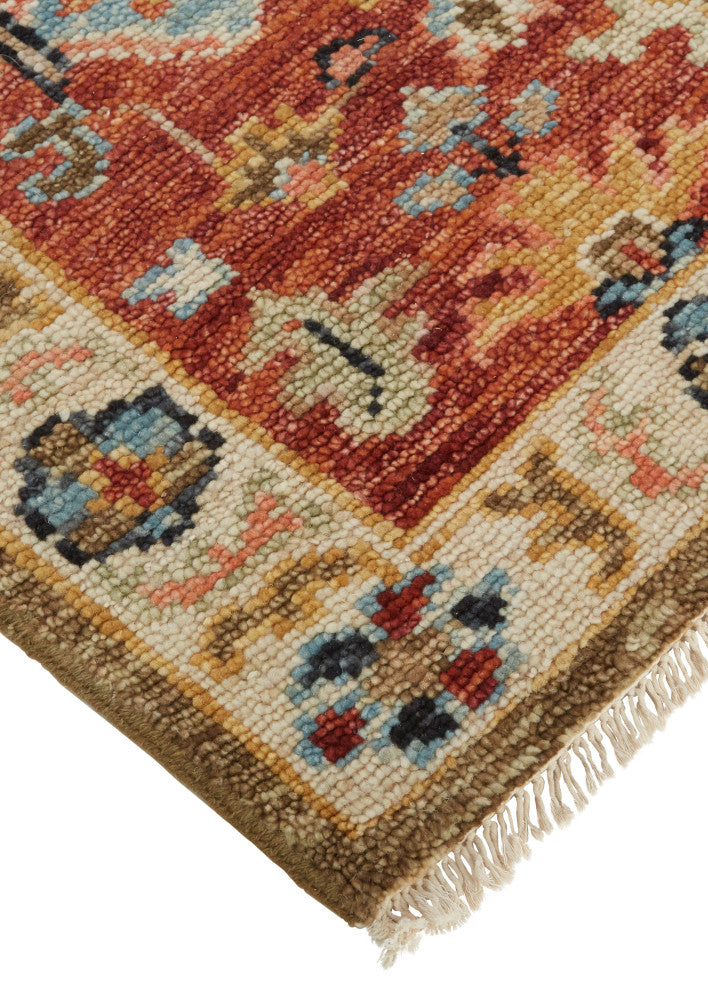 Weave & Wander Irie, Rust Orange/Gray, 3'-6" x 5'-6" Rug