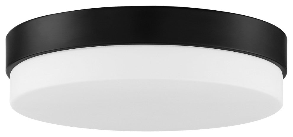 Access Lighting 20825LEDD/OPL Roma 11"W LED Flush Mount Drum - Brushed Steel