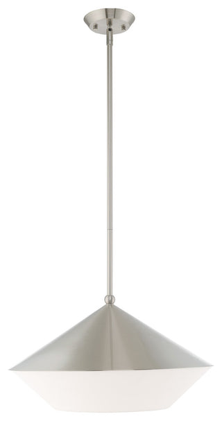 Livex Lighting Brushed Nickel 1-Light Pendant