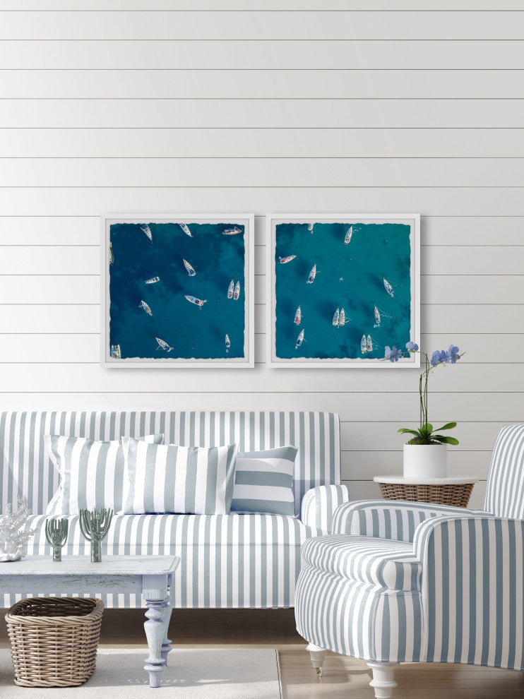 I Need a Boat Diptych, Set of 2, 12x12 Panels