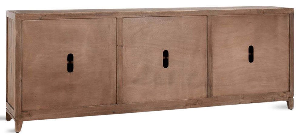 Chestnut Lattice Mirrored Sideboard