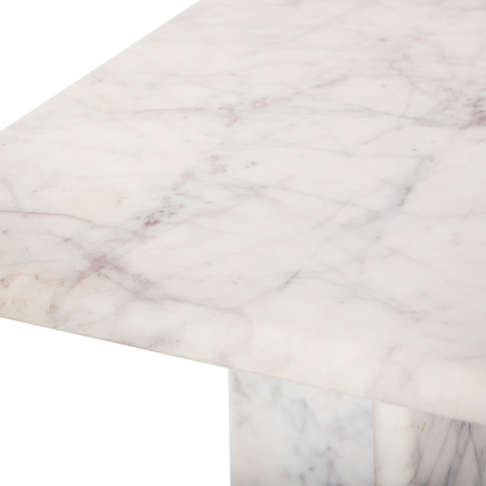 Verona End Table, White