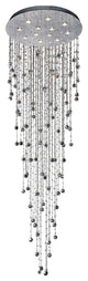 Rain Drop 12 Light Flush Mount With Chrome Finish