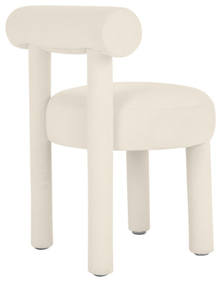 Carmel Dining Chair, Cream Velvet
