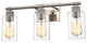 CHLOE Lighting Mercy Contemporary 3-Light Brushed Nickel Bath Vanity Fixture