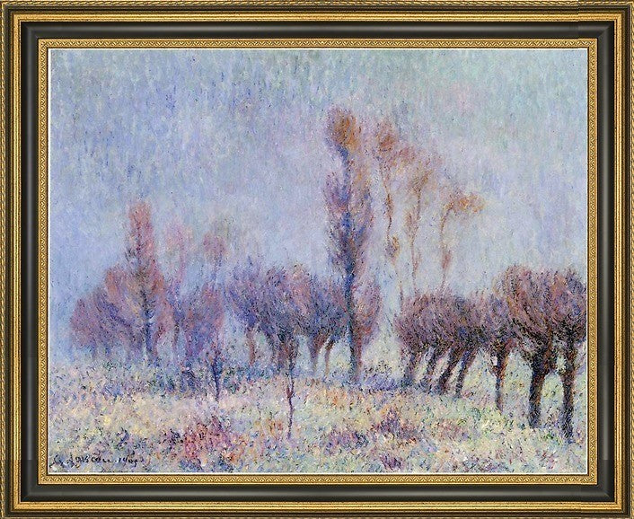 Gustave Loiseau Willows in Fog Framed Premium Canvas Print, 20"x25"