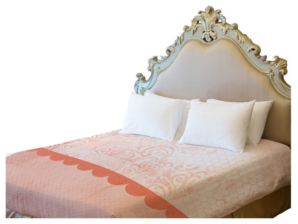 Harmony, Peach Lightweight King Duvet Cover