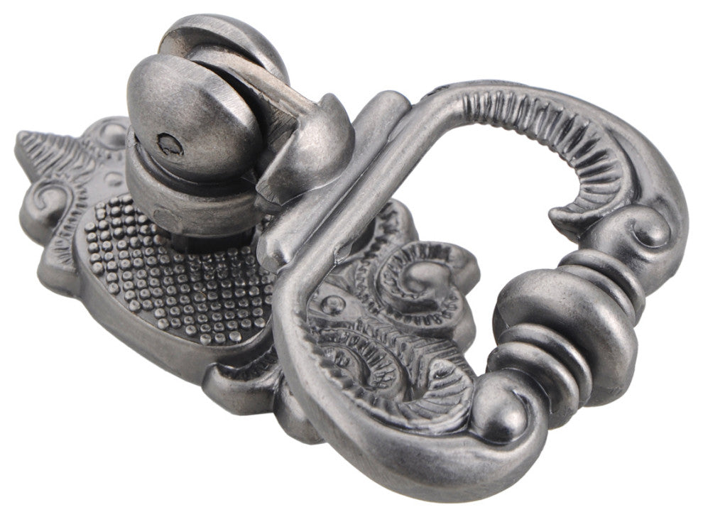 Utopia Alley Vallia Drop Ring Cabinet Pull, 2.6", Pewter, 10 Pack