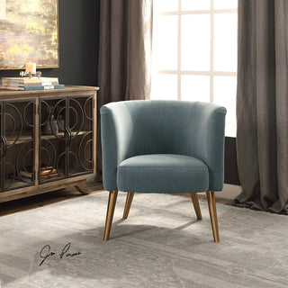 New Uttermost Haider Gray Accent Chair